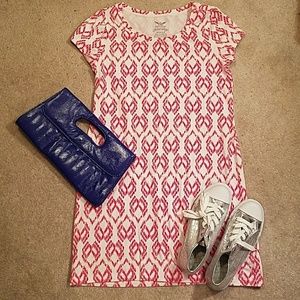 Faded Glory Patterned T-Shirt Dress